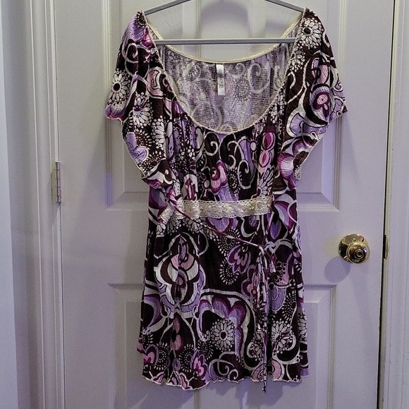 Y2K Gitano Plus Size Women's Boho Top Size 30/32 - Picture 1 of 4